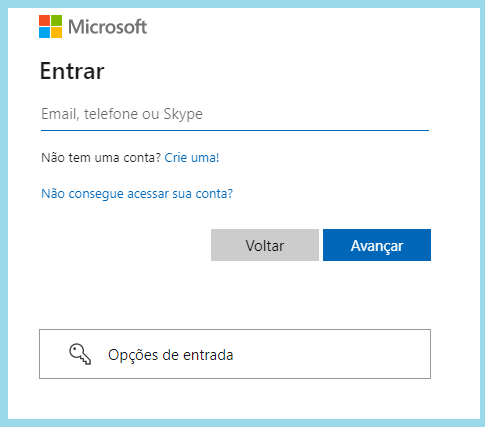 Registro Canva pela Microsoft