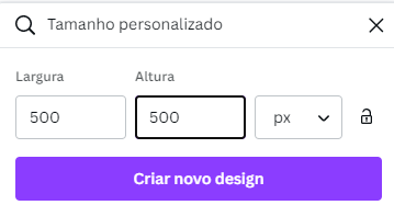 Criando design personalizado com Canva.