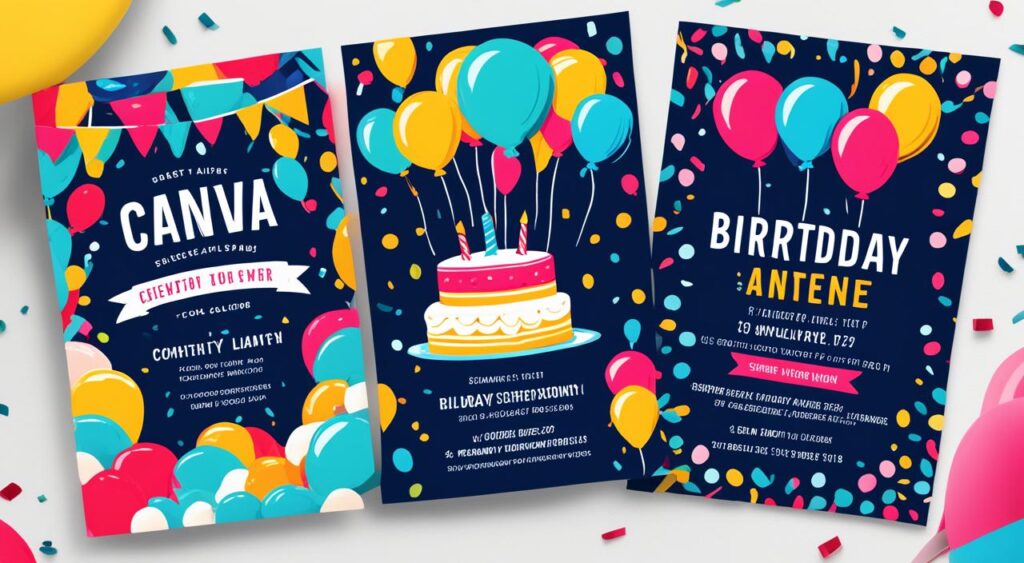 Modelos de Convites Personalizados Canva