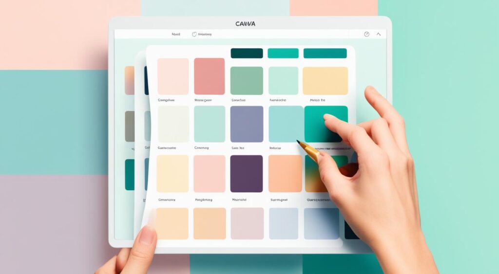 tutorial paleta de cores no Canva