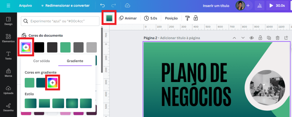 Gradiente de Fundo - Utilizando o Canva Além do Óbvio